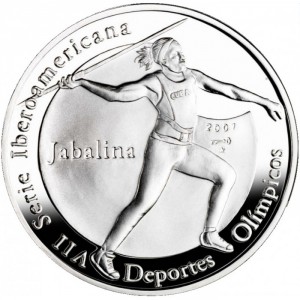 Реверс монеты Куба, 10 песо, 2007, Иберо-Америка - Олимпийские игры