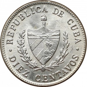 Аверс монеты Куба, 10 сентаво, 1915-1949