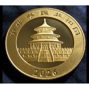 Аверс монеты Китай, 10 юань, 2026, Панда