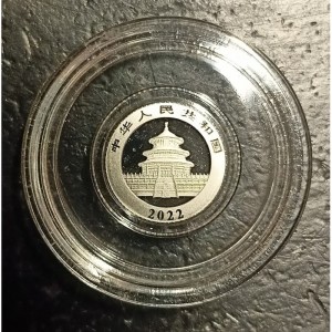 Аверс монеты Китай, 30 юань, 2022, 40 лет чеканке монет с пандой