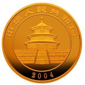 Аверс монеты Китай, 50 юань, 2004, Панда