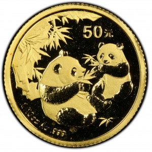 Реверс монеты Китай, 50 юань, 2006, Панда