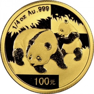 Реверс монеты Китай, 100 юань, 2008, Панда