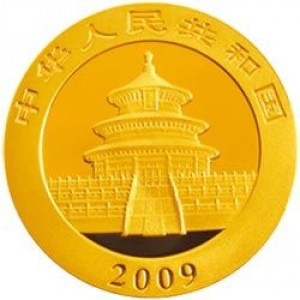 Аверс монеты Китай, 100 юань, 2009, Панда