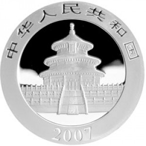 Аверс монеты Китай, 300 юань, 2007, Панда
