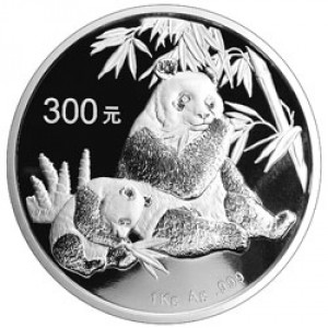 Реверс монеты Китай, 300 юань, 2007, Панда