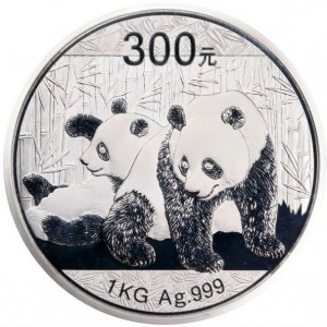 Реверс монеты Китай, 300 юань, 2010, Панда