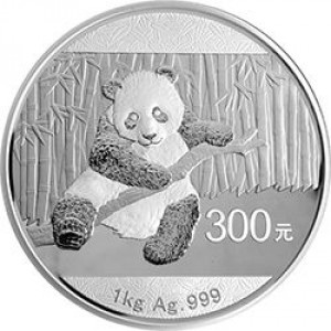 Реверс монеты Китай, 300 юань, 2014, Панда