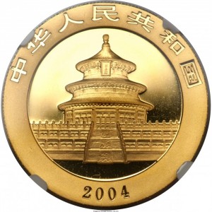 Аверс монеты Китай, 500 юань, 2004, Панда