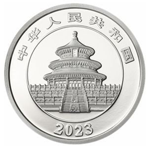 Аверс монеты Китай, 1000 юань, 2023, Панда