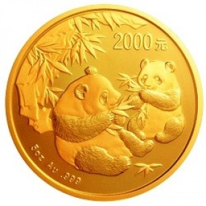 Реверс монеты Китай, 2000 юань, 2006, Панда