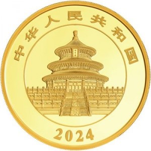 Аверс монеты Китай, 2000 юань, 2024, Панда
