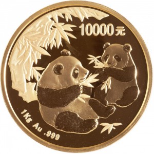 Реверс монеты Китай, 10.000 юань, 2006, Панда