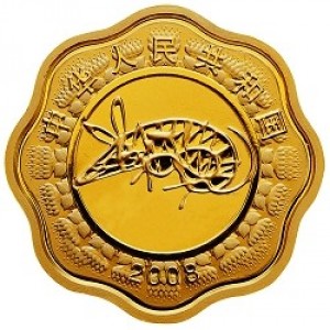Аверс монеты Китай, 10.000 юань, 2008, Год крысы