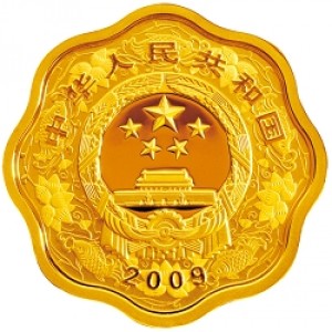Аверс монеты Китай, 10.000 юань, 2009, Год быка