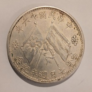 Реверс монеты Китай, 1 юань, 1927, Чу Юпу - военный губернатор Чжили