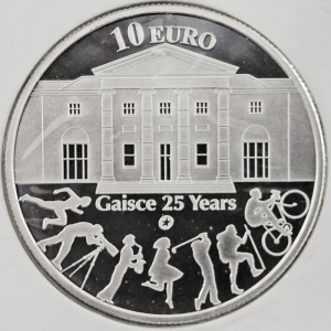 Реверс монеты Ирландия, 10 евро, 2010, 25 лет Президентской премии Gaisce