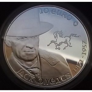 Реверс монеты Ирландия, 10 евро, 2012, 55 лет со дня смерти Джека Батлера Йейтса