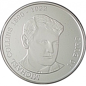 Реверс монеты Ирландия, 10 евро, 2012, 90 лет со дня смерти Майкла Коллинза