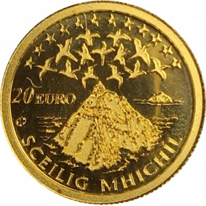 Реверс монеты Ирландия, 20 евро, 2008, Остров Скеллиг-Майкл