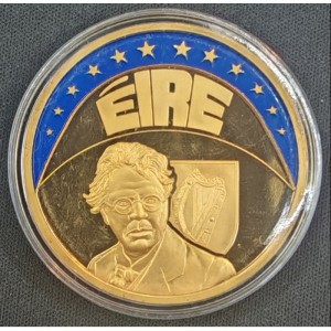 Реверс монеты Ирландия, 1 ЭКЮ, 1997, Уильям Батлер Йейтс
