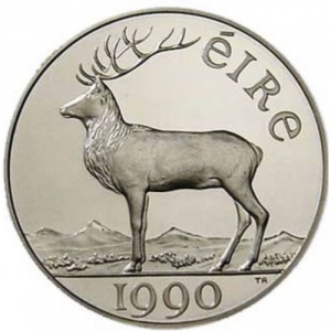 Реверс монеты Ирландия, 5 ЭКЮ, 1990, Заседание Совета ЕЭК в Дублине