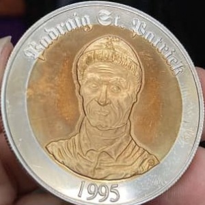 Реверс монеты Ирландия, 5 ЭКЮ, 1995, Святой Патрик