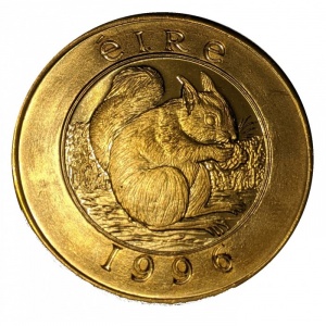 Реверс монеты Ирландия, 25 евро, 1996, Белка