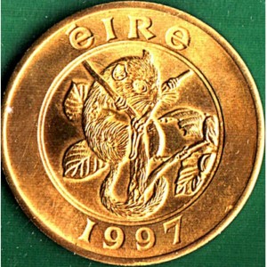 Реверс монеты Ирландия, 25 евро, 1997, Соня