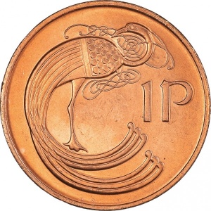 Реверс монеты Ирландия, 1 пенни, 1971-1988