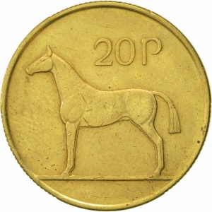 Реверс монеты Ирландия, 20 пенсов, 1986-2000