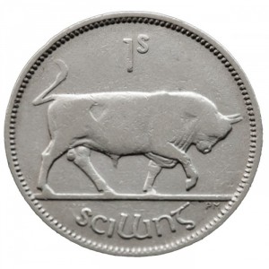 Реверс монеты Ирландия, 1 шиллинг, 1939-1942