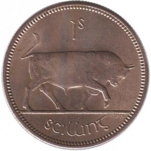 Реверс монеты Ирландия, 1 шиллинг, 1951-1968