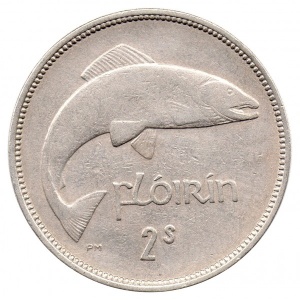 Реверс монеты Ирландия, 2 шиллинга (флорин), 1951-1968