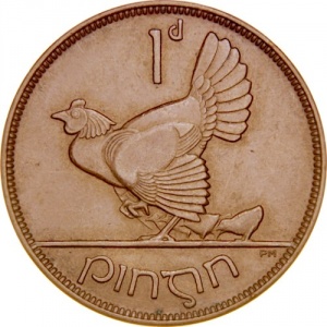 Реверс монеты Ирландия, 1 пенни, 1928-1937