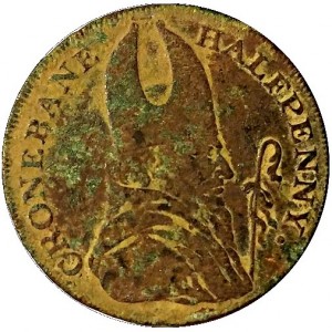 Аверс монеты Ирландия, ½ пенни, 1787, Miners Arms