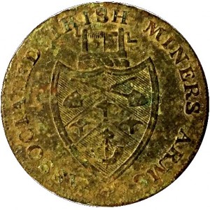 Реверс монеты Ирландия, ½ пенни, 1787, Miners Arms