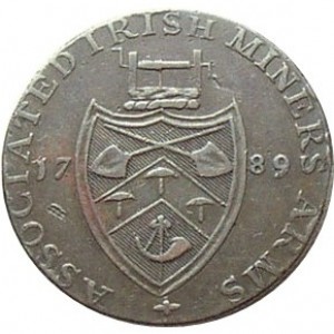 Реверс монеты Ирландия, ½ пенни, 1789, Cronebane - Irish Mine