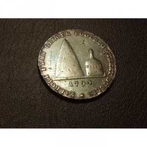 Реверс монеты Ирландия, ½ пенни, 1794, Talbort Fyan