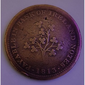 Аверс монеты Ирландия, 1 пенни, 1813, Дублин - J. Hilles