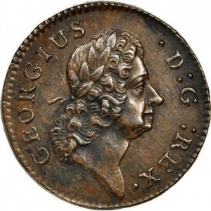 Аверс монеты Ирландия, 1 фартинг, 1723