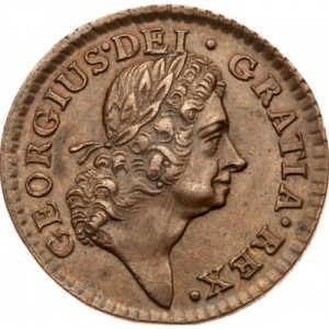 Аверс монеты Ирландия, 1 фартинг, 1723-1724