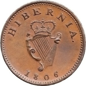 Реверс монеты Ирландия, 1 фартинг, 1806