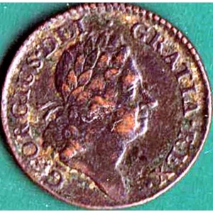 Аверс монеты Ирландия, ½ пенни, 1722-1724