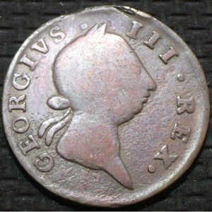 Аверс монеты Ирландия, ½ пенни, 1769