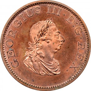 Аверс монеты Ирландия, ½ пенни, 1805
