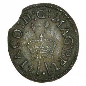 Аверс монеты Ирландия, 1 фартинг, 1624, Выпуск "Lennox"