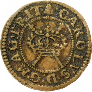Аверс монеты Ирландия, 1 фартинг, 1634, Выпуск "Maltravers"