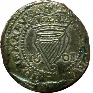 Аверс монеты Ирландия, 1 пенни, 1601-1602