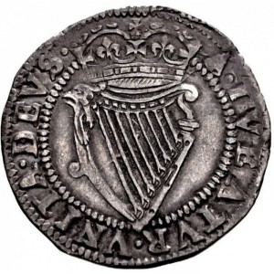 Реверс монеты Ирландия, 6 пенсов, 1603